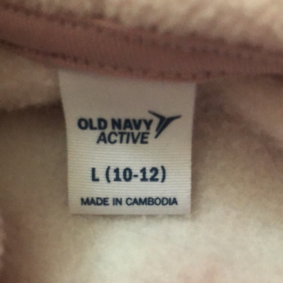 Pink and white old navy girls sweater - Picture 3 of 3